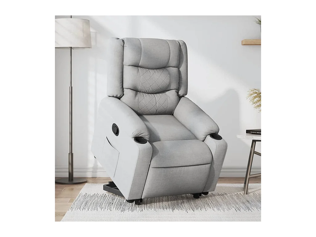 Fauteuil inclinable Gris clair Tissu REO39392