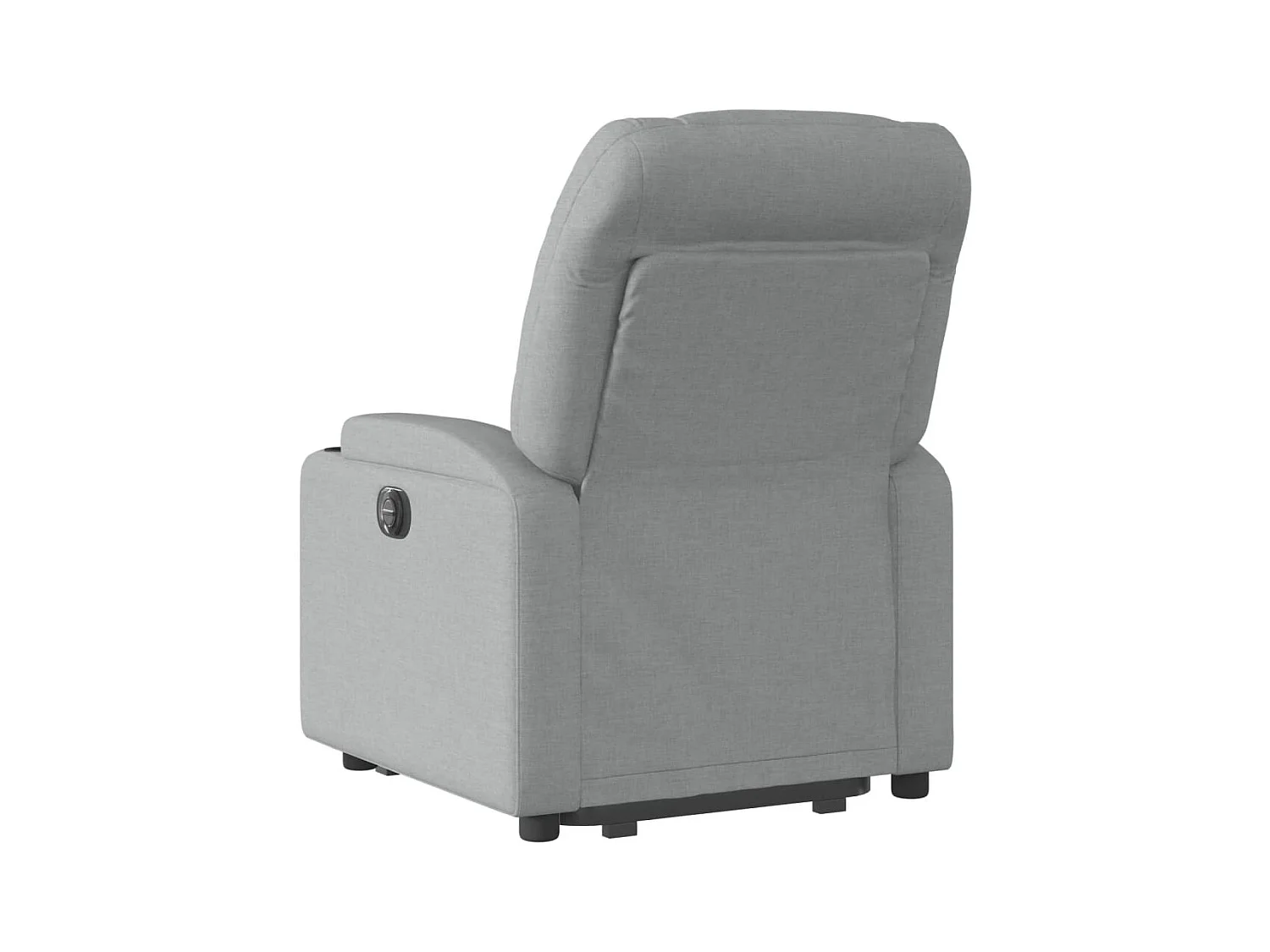 Fauteuil inclinable électrique gris clair tissu REO68118