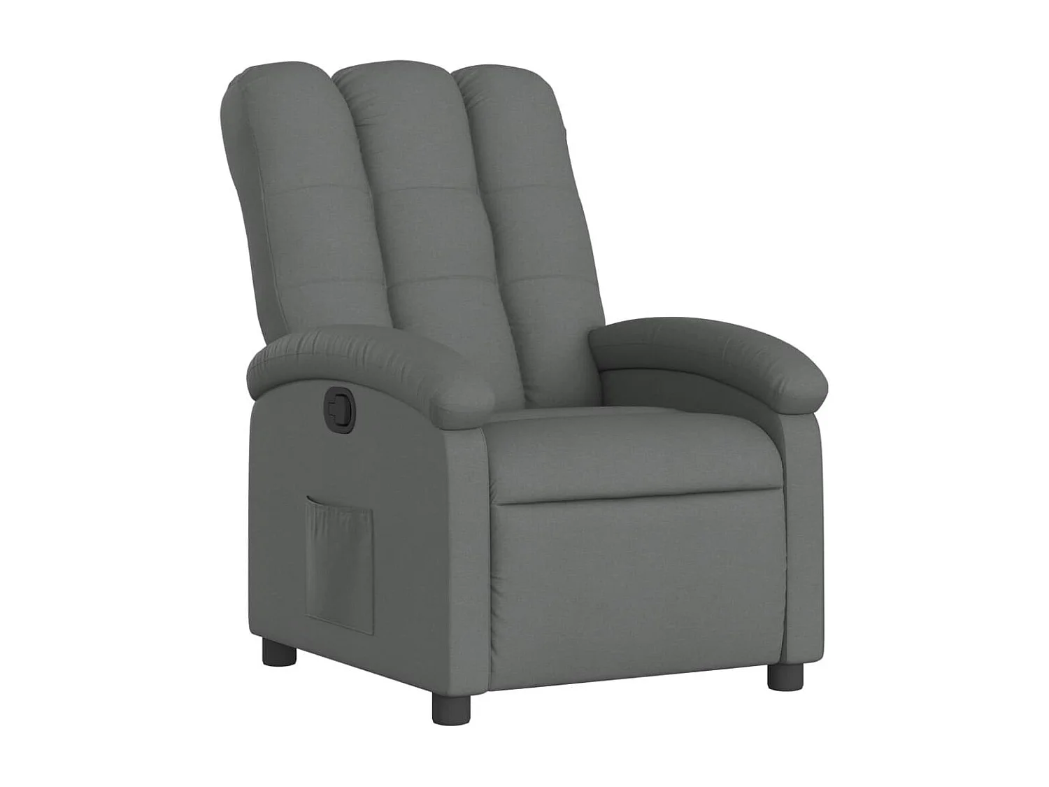 Fauteuil inclinable Gris foncé Tissu REO46639