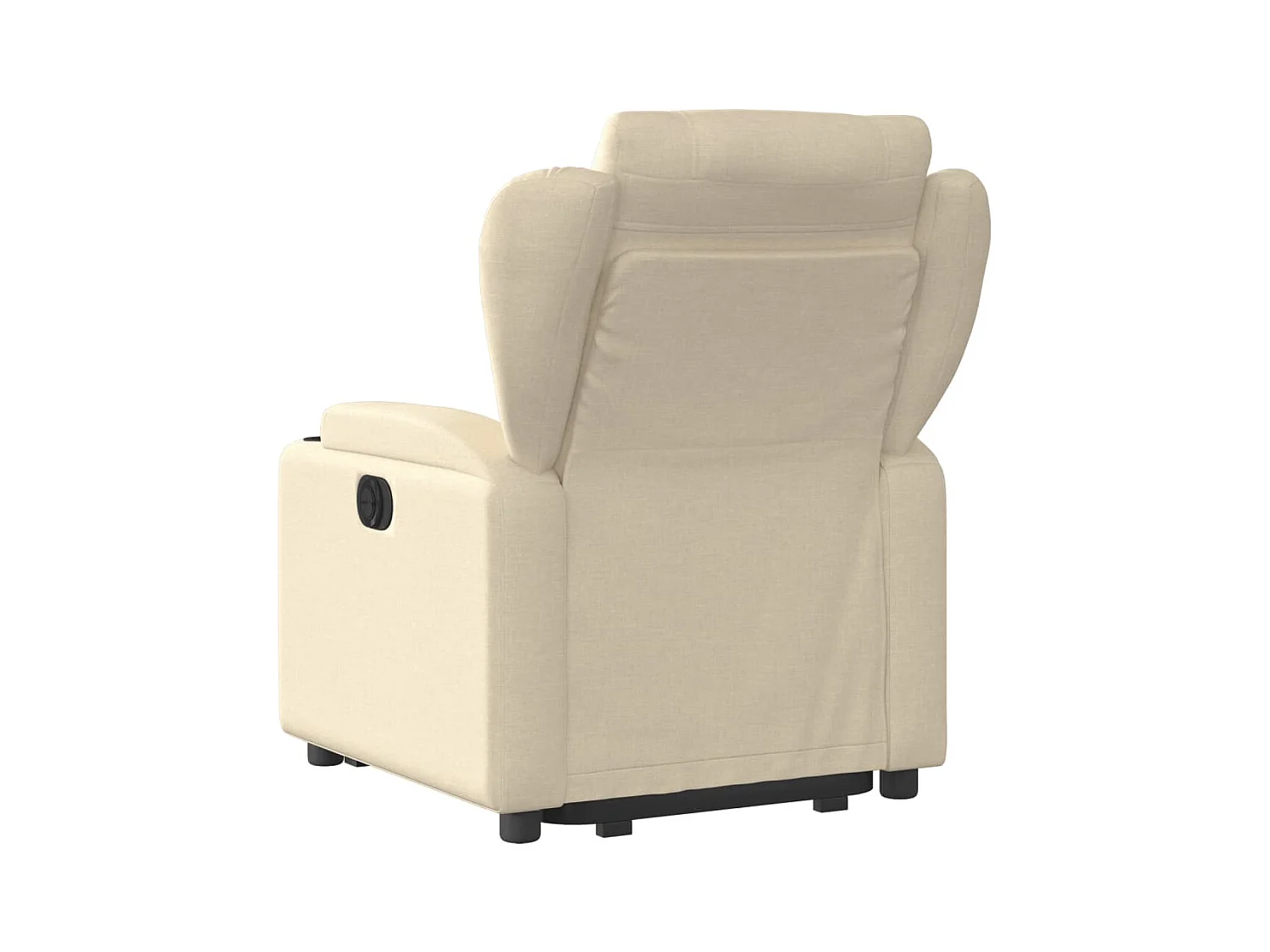 Fauteuil inclinable électrique crème tissu REO40882