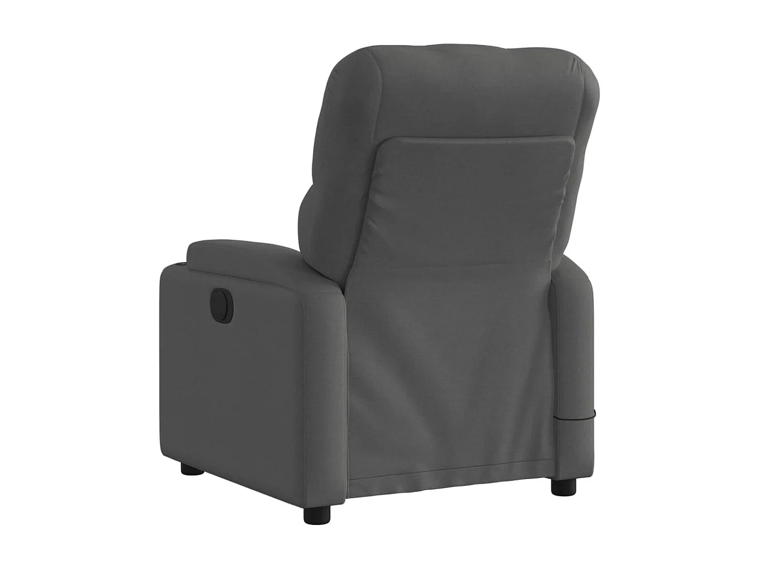 Sillón reclinable de masaje eléctrico tela gris oscuro YOE99865