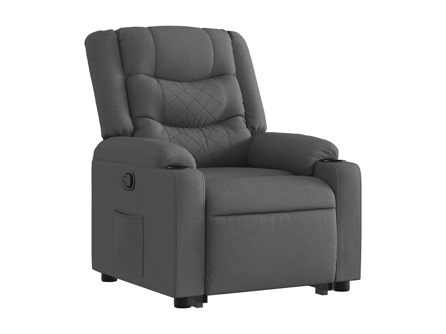 Fauteuil inclinable Gris foncé Tissu REO41995