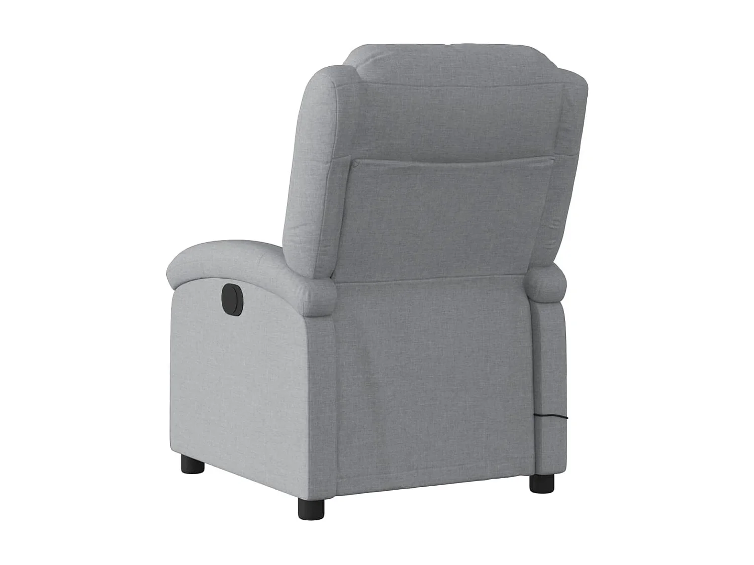 Fauteuil de massage inclinable électrique gris clair tissu REO51168