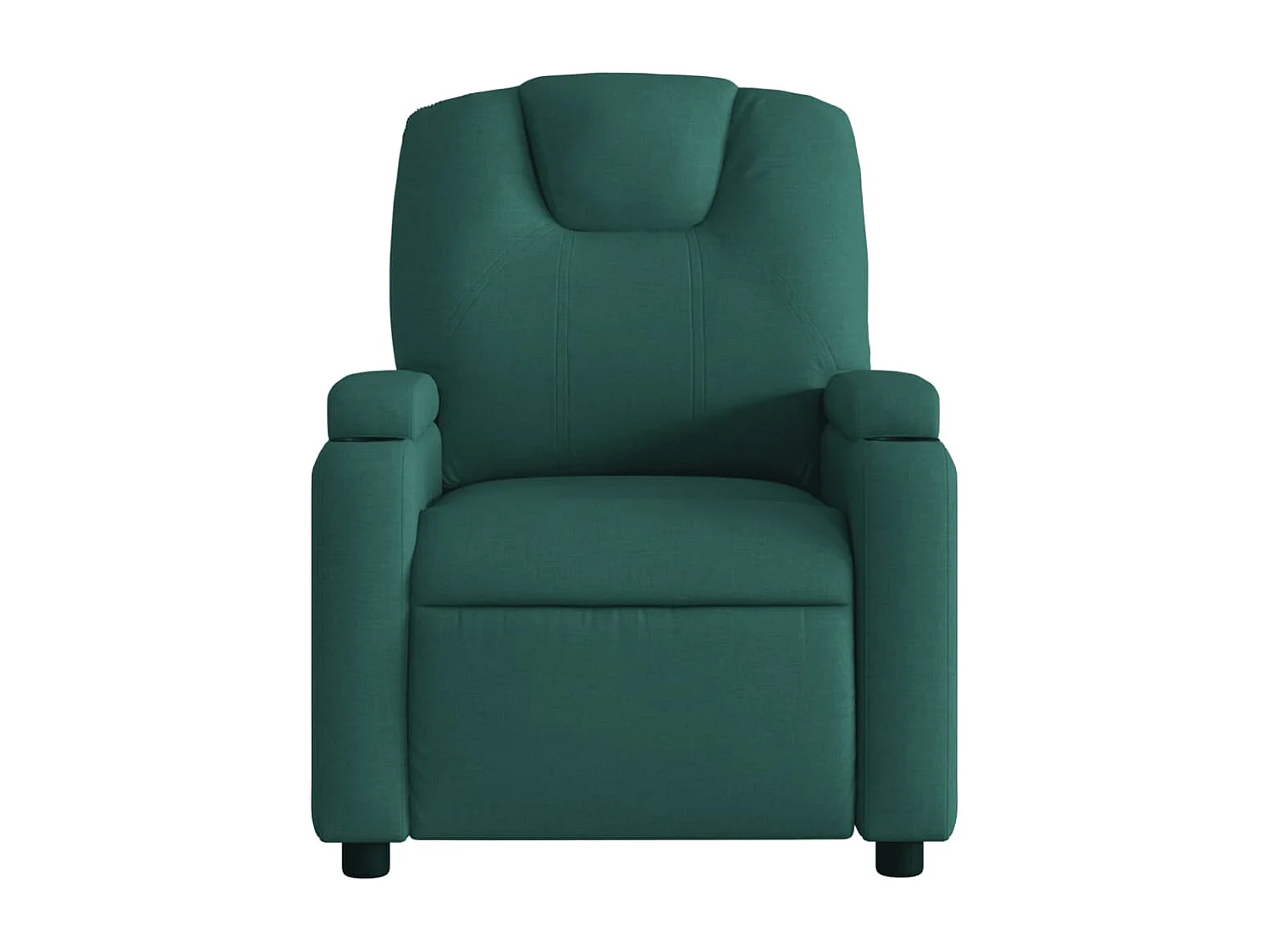 Sillón de masaje reclinable de tela verde oscuro YOE99899