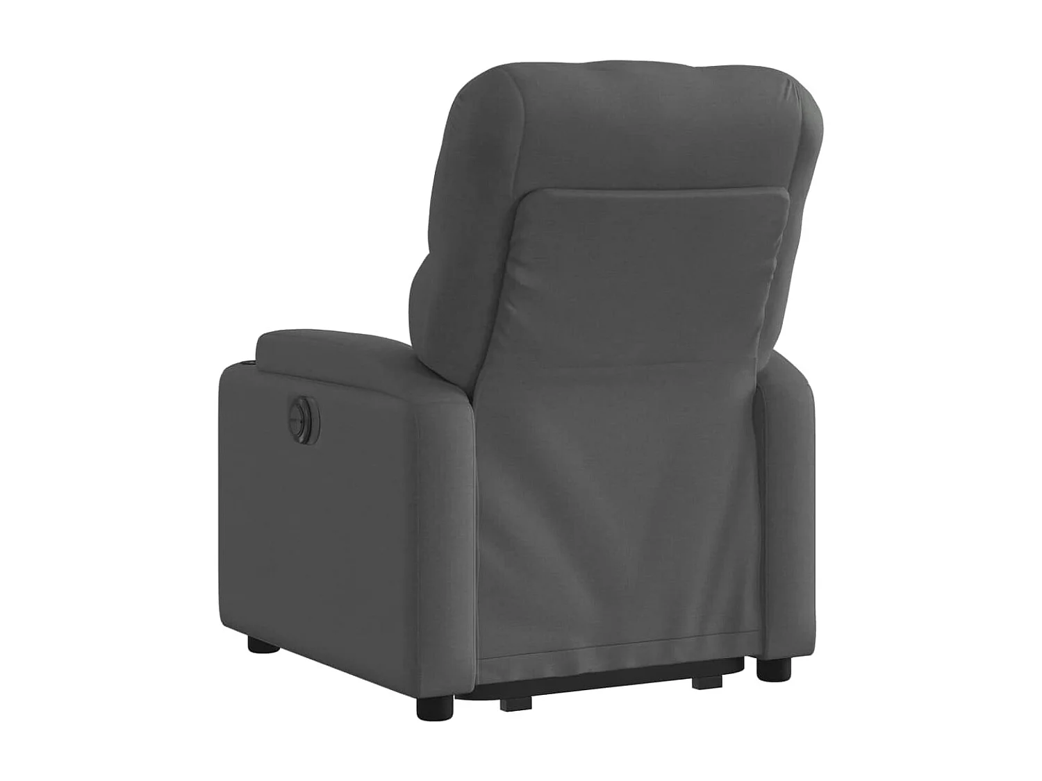 Fauteuil inclinable électrique gris foncé tissu REO36410