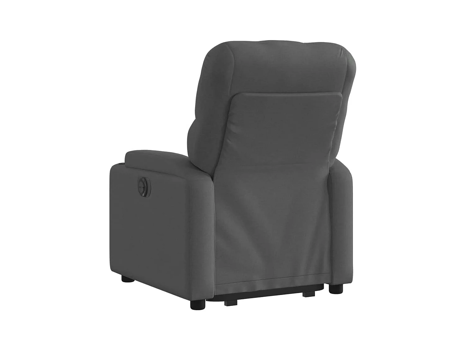 Fauteuil inclinable électrique gris foncé tissu REO36410