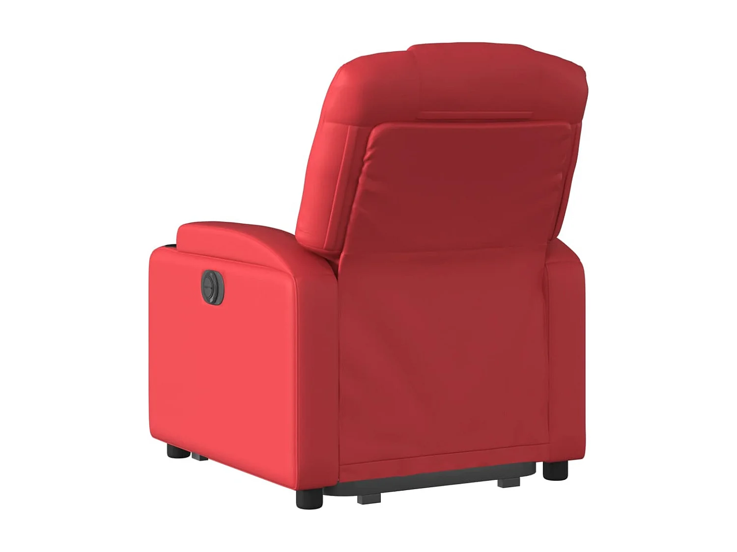 Fauteuil inclinable électrique rouge similicuir REO51405