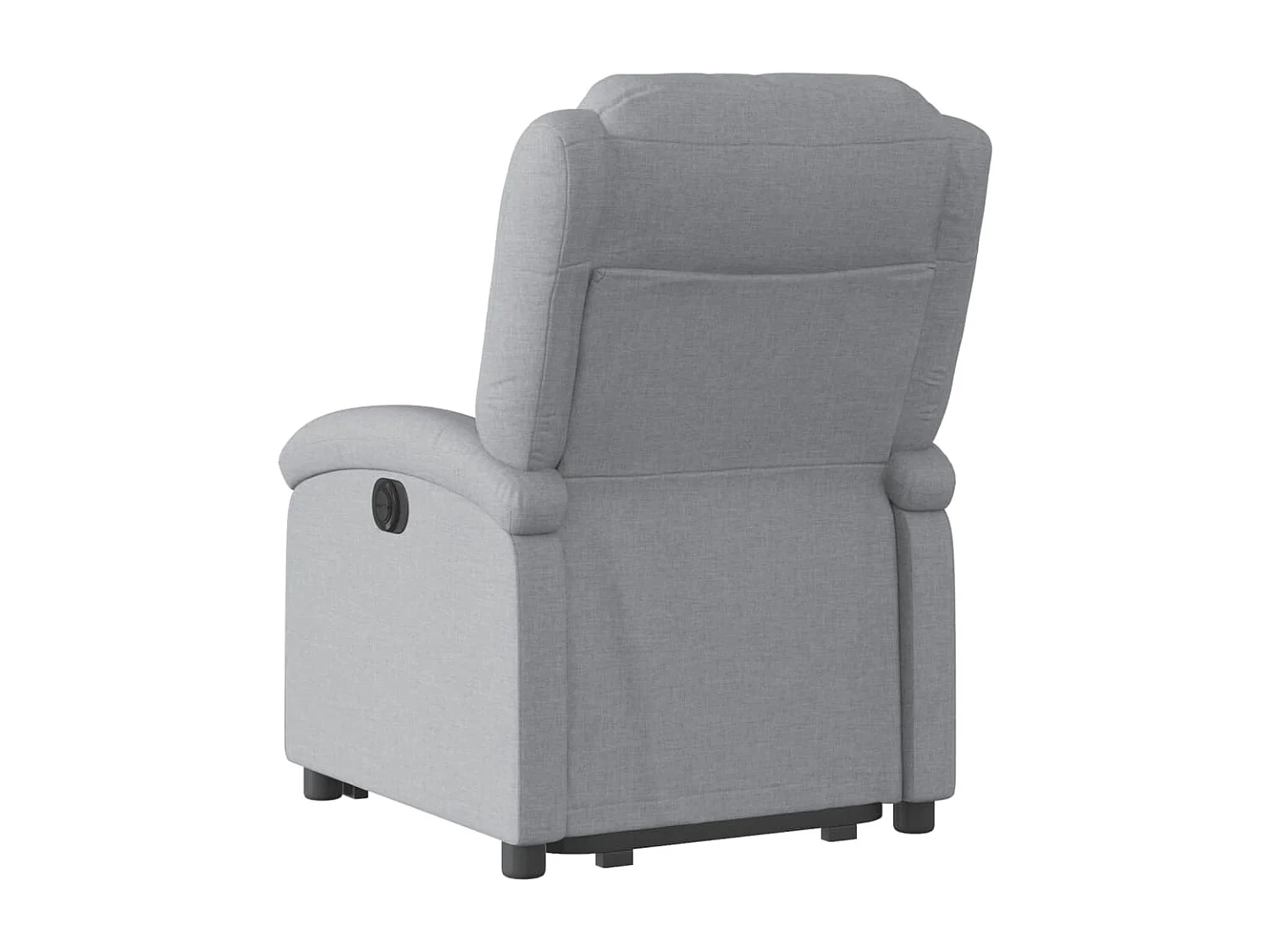 Fauteuil inclinable électrique gris clair tissu REO98866
