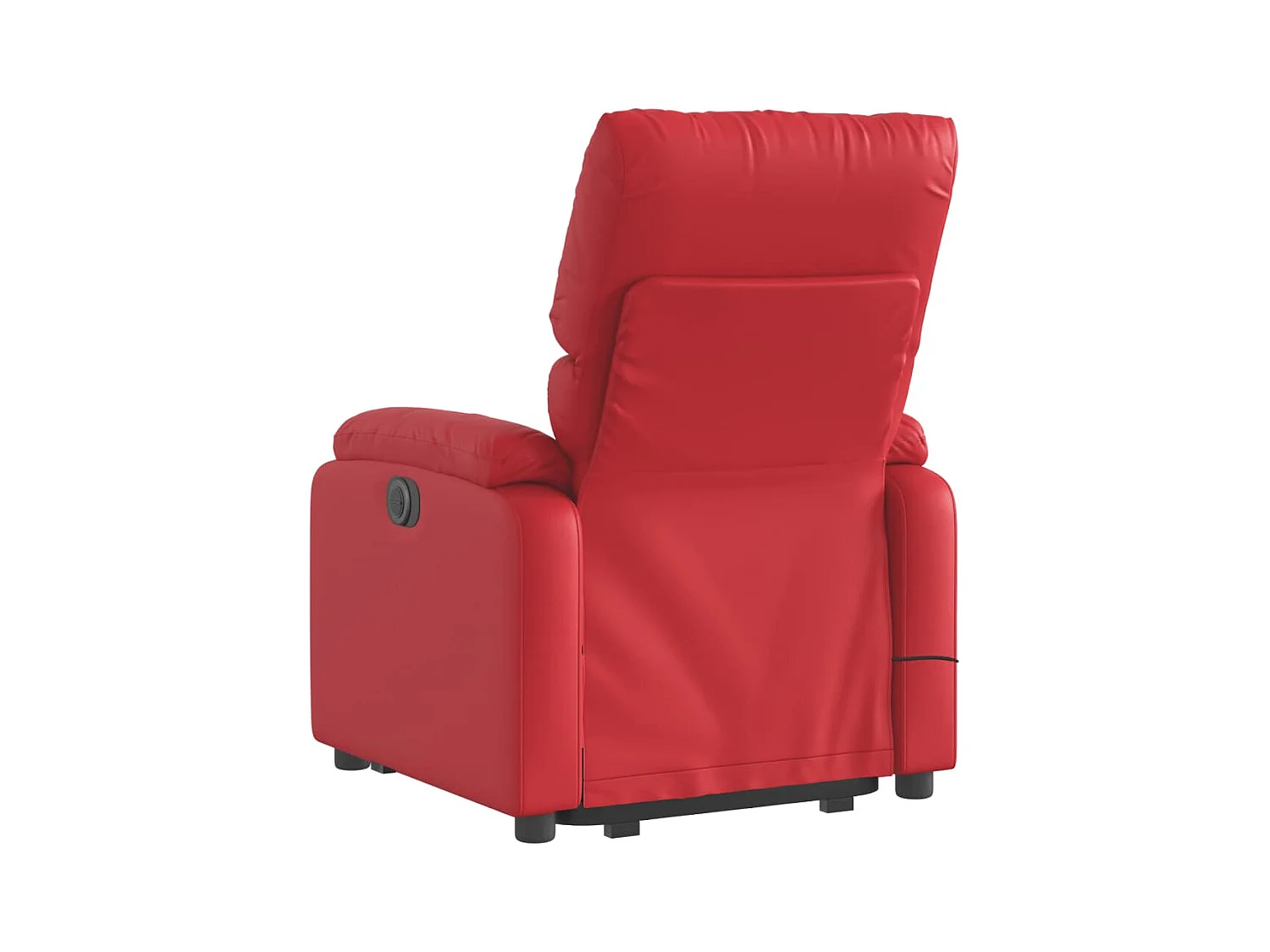 Fauteuil inclinable de massage Rouge Similicuir REO84350