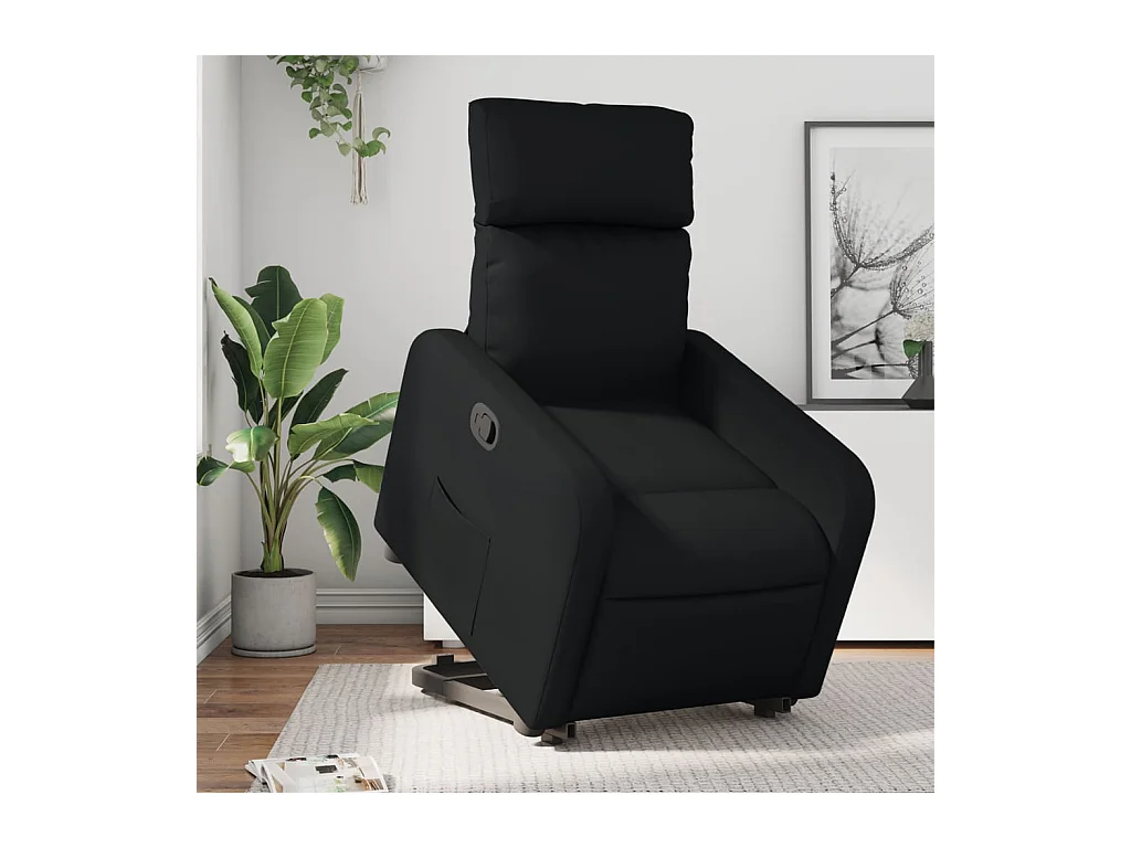Fauteuil inclinable Noir Similicuir REO25006