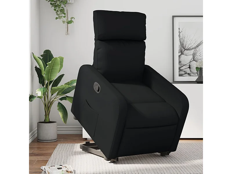 Fauteuil inclinable Noir Similicuir REO25006
