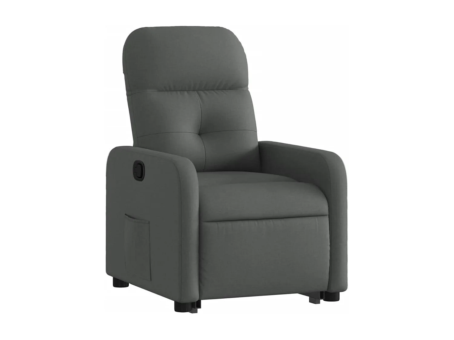 Fauteuil inclinable Gris foncé Tissu REO84830