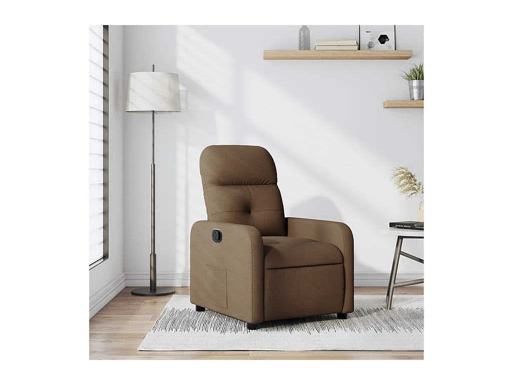 Fauteuil inclinable Marron Tissu REO73893