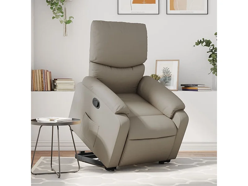 Fauteuil inclinable Cappuccino Similicuir REO35628