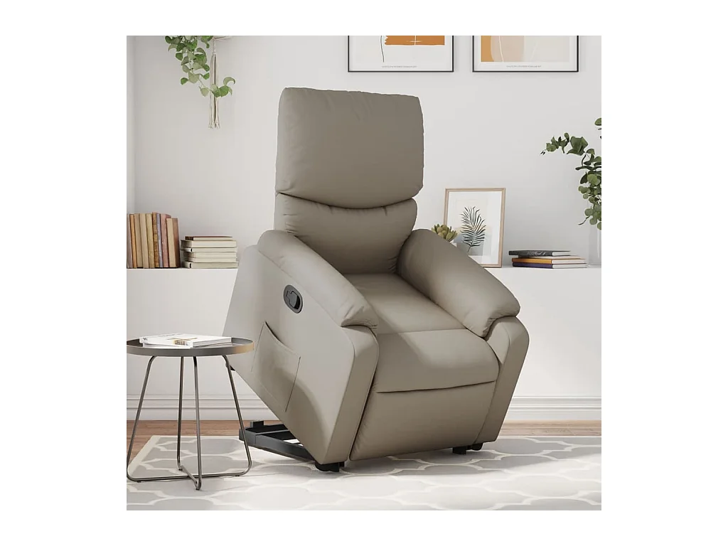 Fauteuil inclinable Cappuccino Similicuir REO35628
