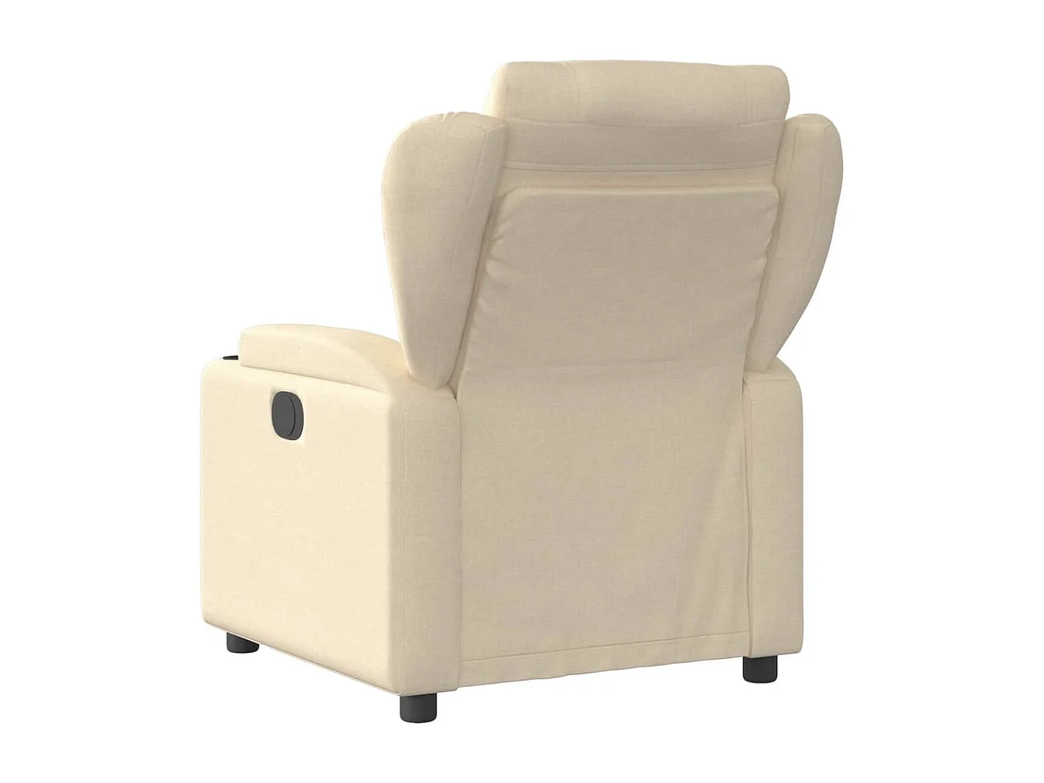 Sillón reclinable de masaje eléctrico tela color crema YOE11371
