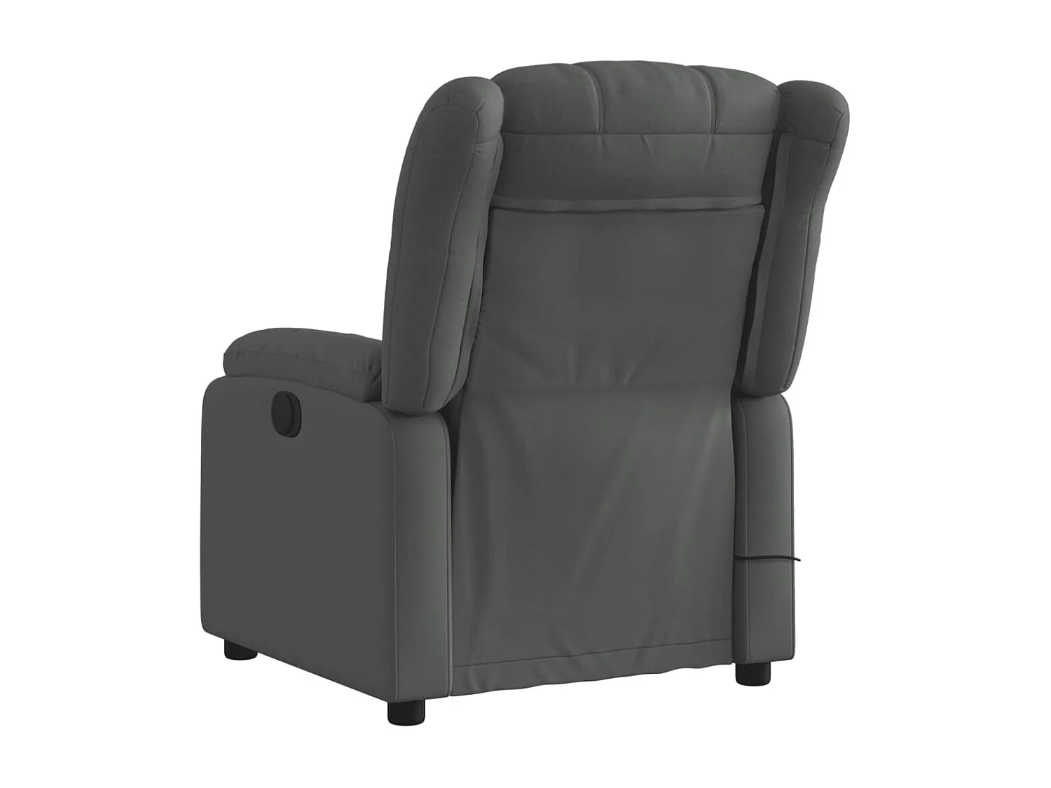 Sillón de masaje reclinable de tela gris oscuro YOE20492