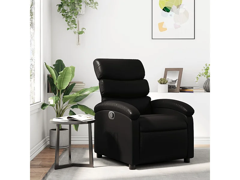 Relaxsessel | Fernsehsessel Schwarz Kunstleder -gkd756619