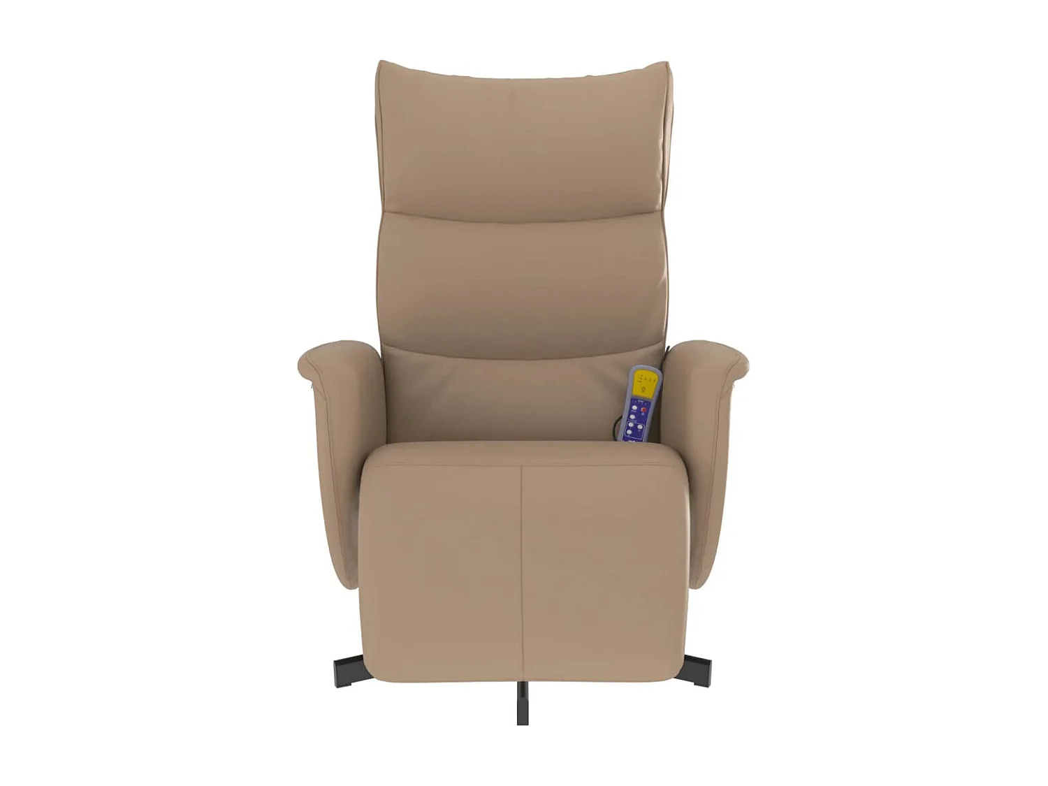 Fauteuil inclinable de massage repose-pieds cappuccino REO92937