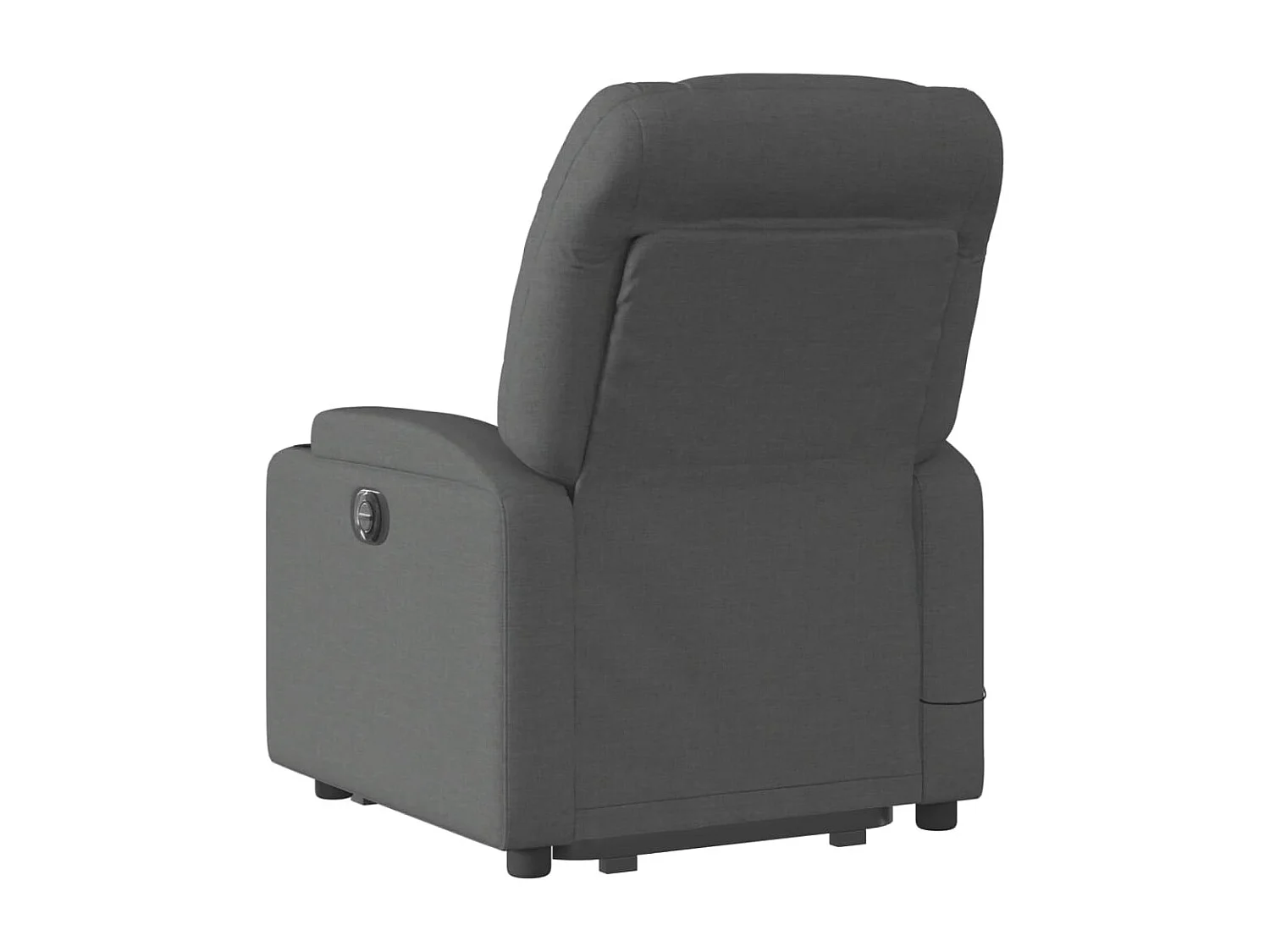 Fauteuil de massage inclinable Gris foncé Tissu REO40856
