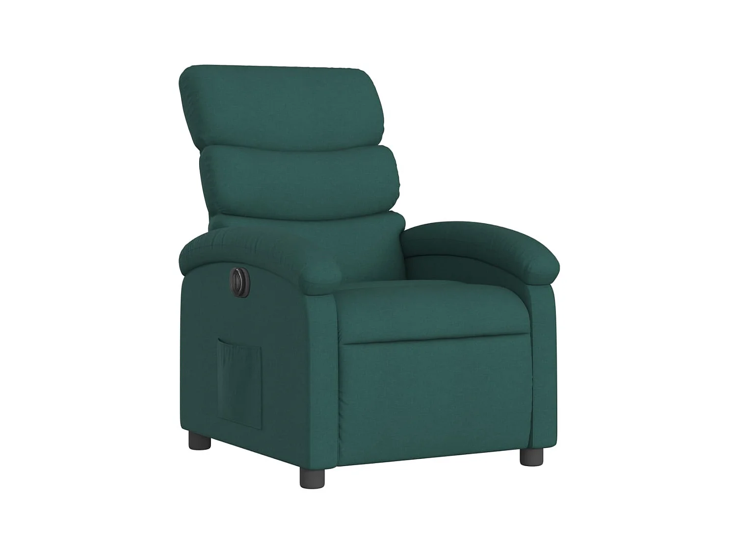 Fauteuil inclinable électrique Vert foncé Tissu REO78174