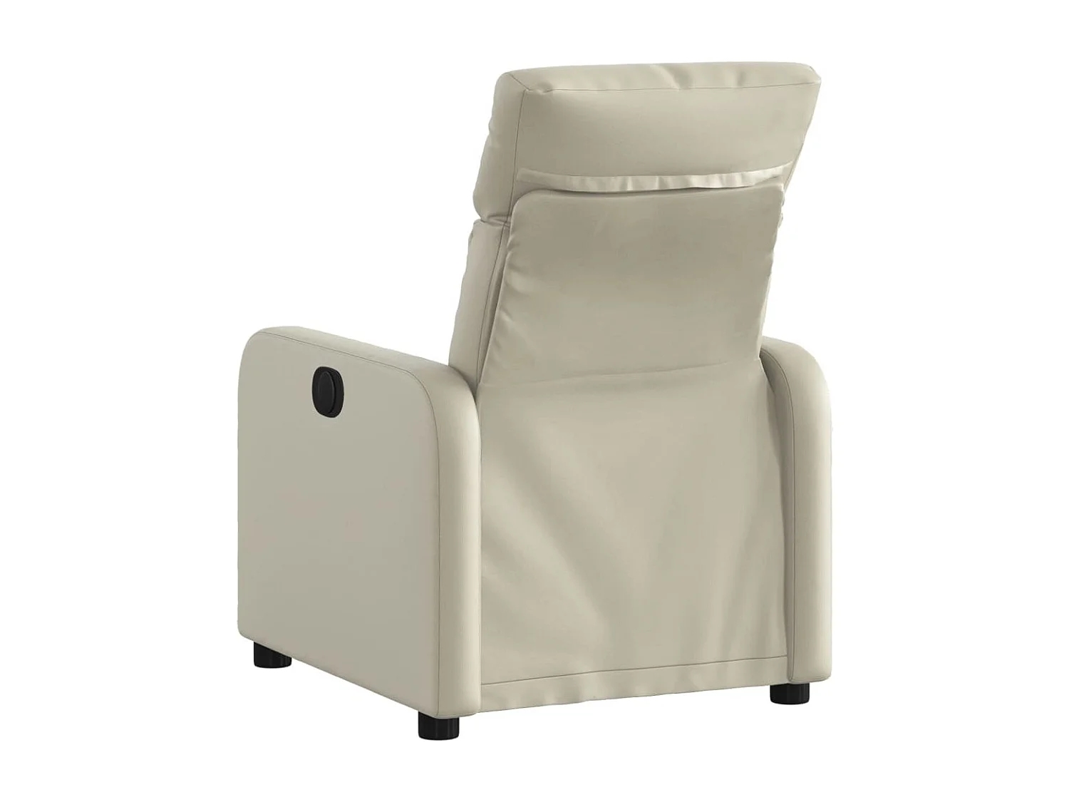 Poltrona reclinável couro artificial cor creme PT683071