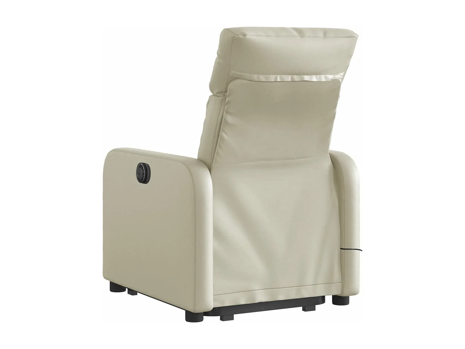 Fauteuil inclinable de massage Crème Similicuir REO57133