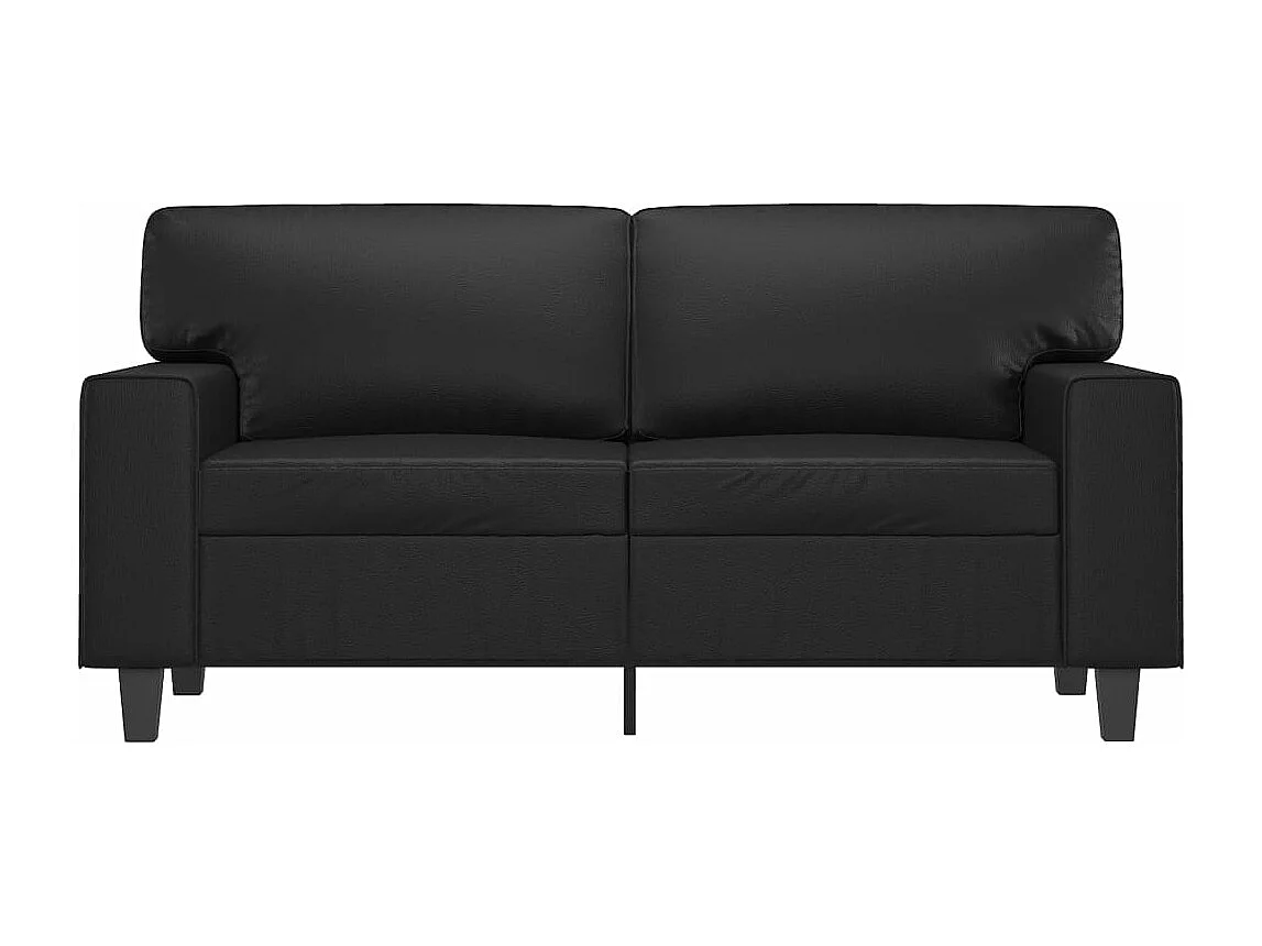 Canapé à 2 places Noir 120 cm Similicuir REO98388