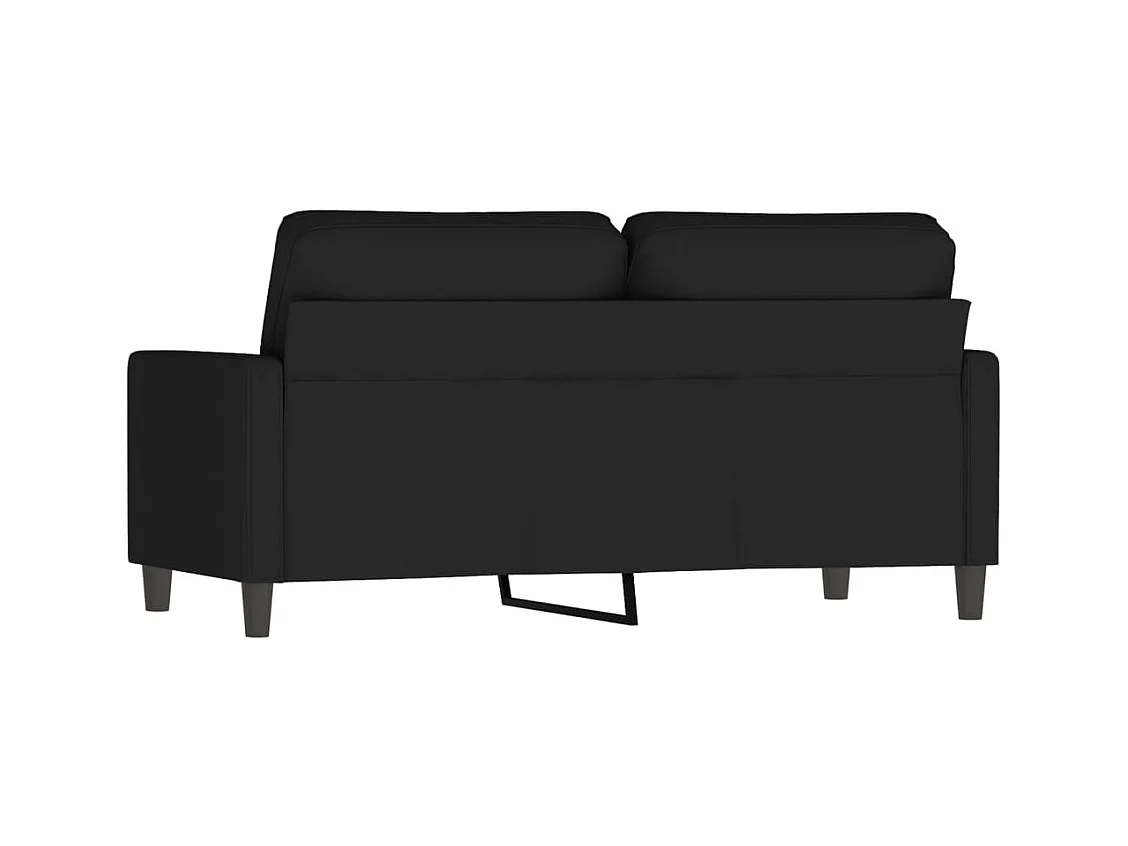 Canapé à 2 places Noir 140 cm Velours REO59691