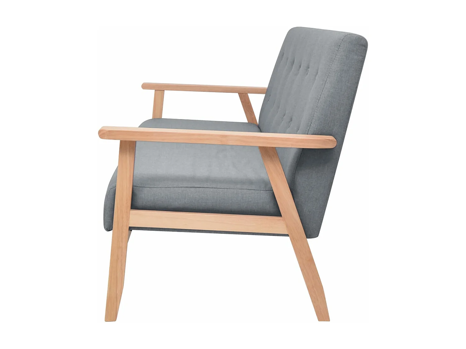 Canapé à 3 places Tissu Gris clair REO18132