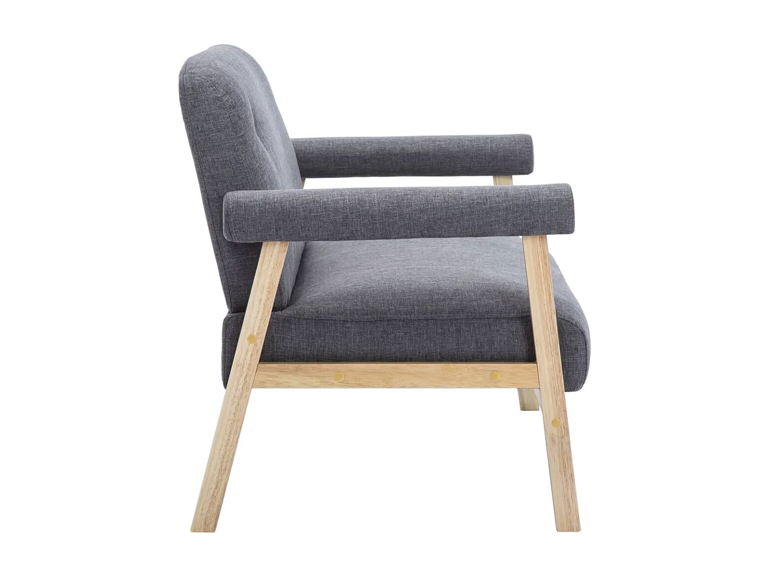 Canapé à 2 places Tissu Gris foncé REO94315