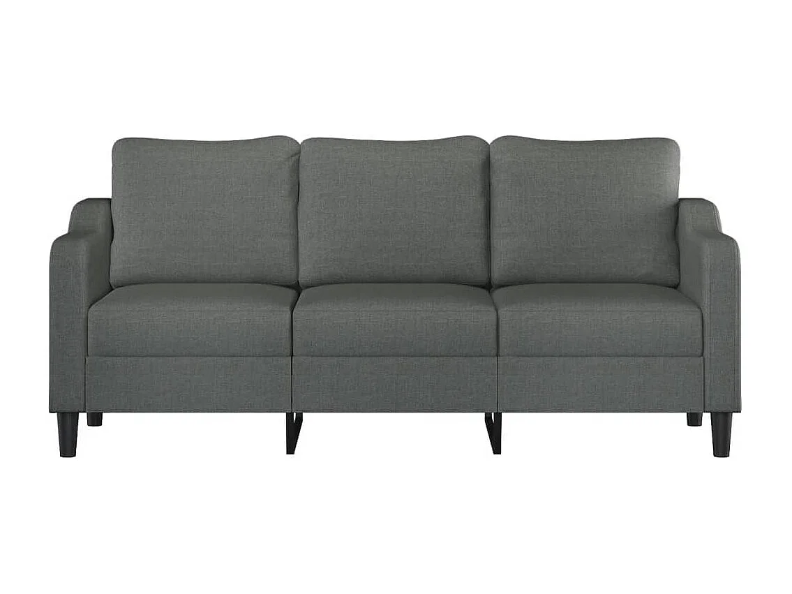 Canapé à 3 places Gris foncé 180 cm Tissu REO99275