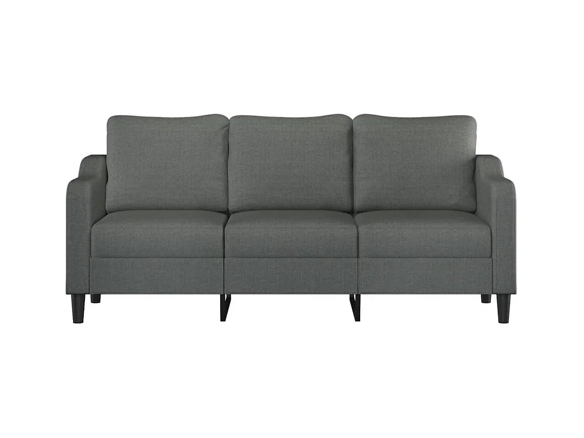 Canapé à 3 places Gris foncé 180 cm Tissu REO99275