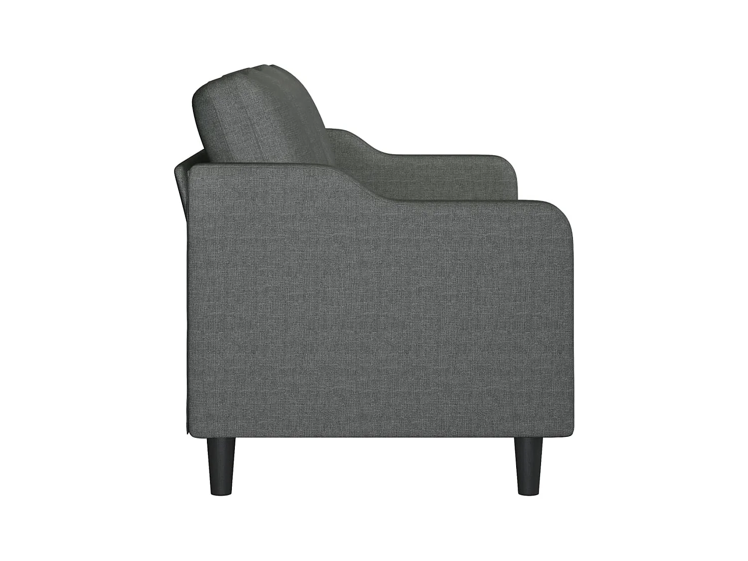 Canapé à 3 places Gris foncé 180 cm Tissu REO99275