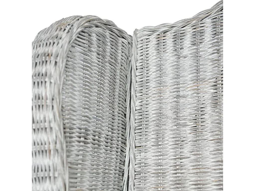 Canapé avec coussin Gris Rotin naturel et lin REO85301