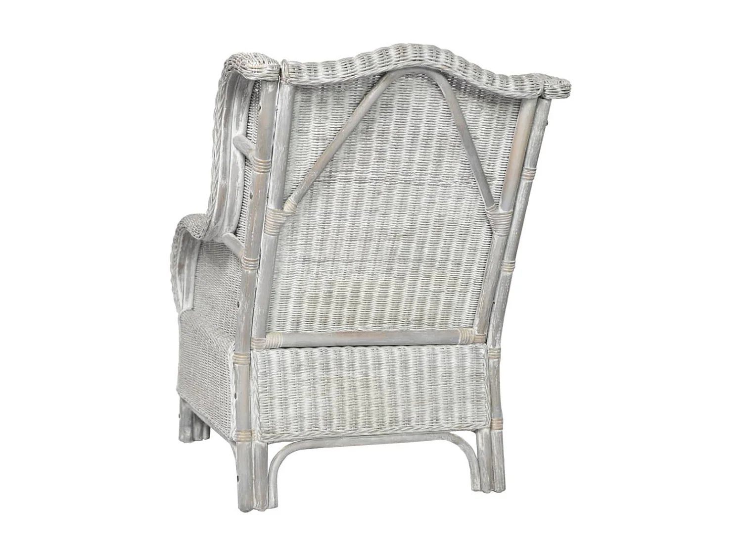 Canapé avec coussin Gris Rotin naturel et lin REO85301