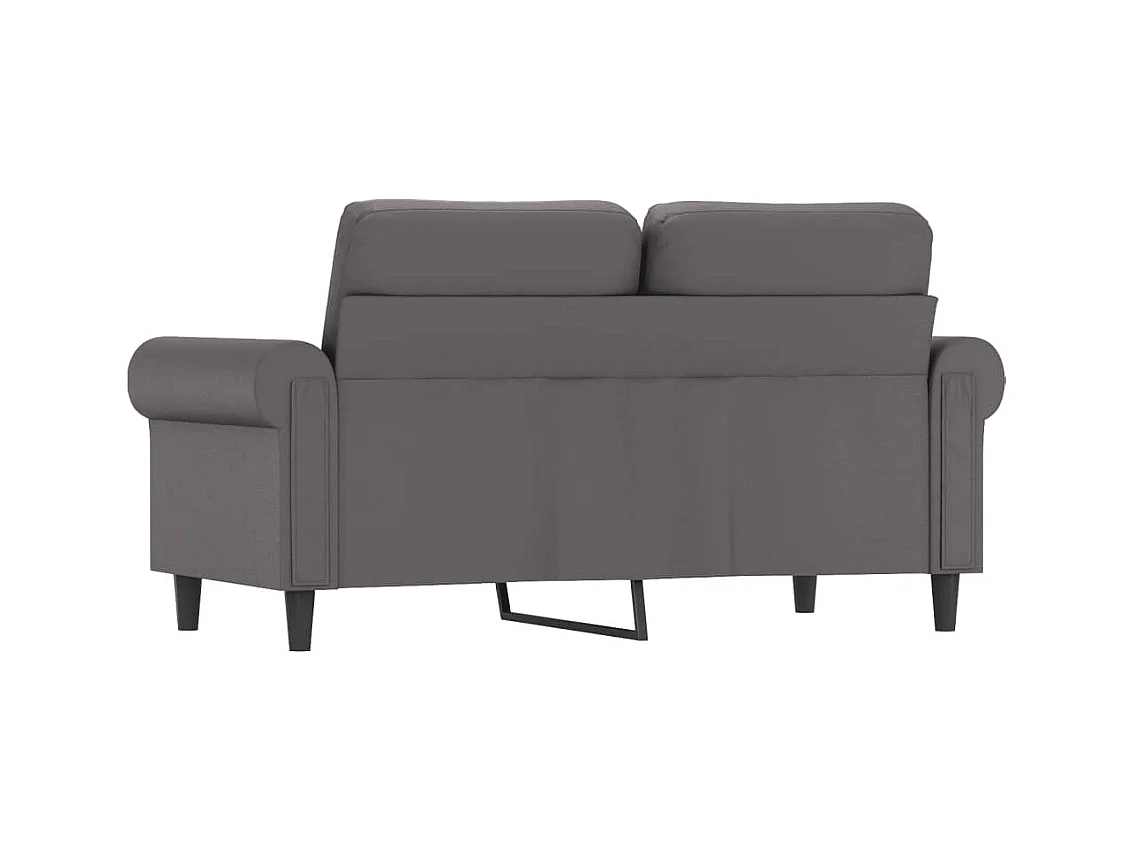 Canapé à 2 places Gris 120 cm Similicuir REO40413