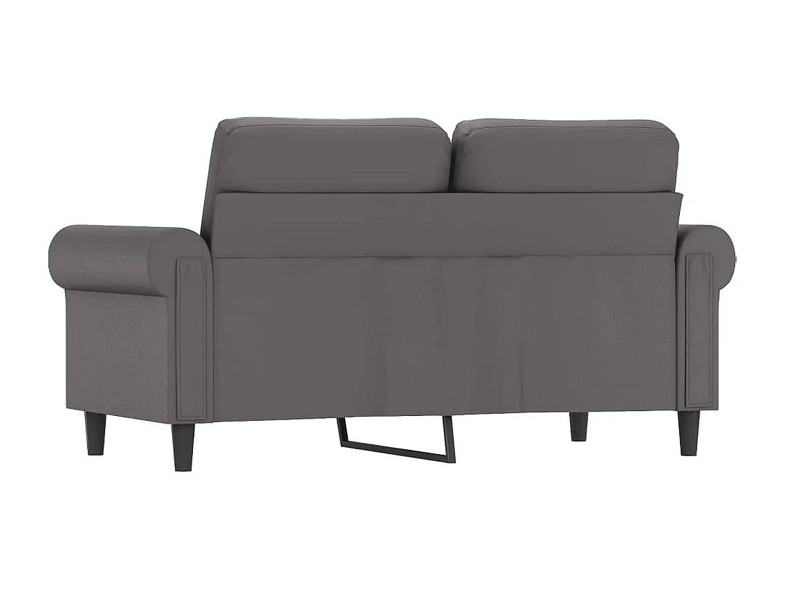 Canapé à 2 places Gris 120 cm Similicuir REO40413