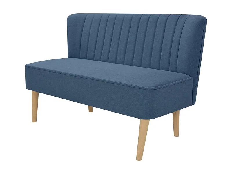 Bank 117x55,5x77 cm stof blauw NL493562