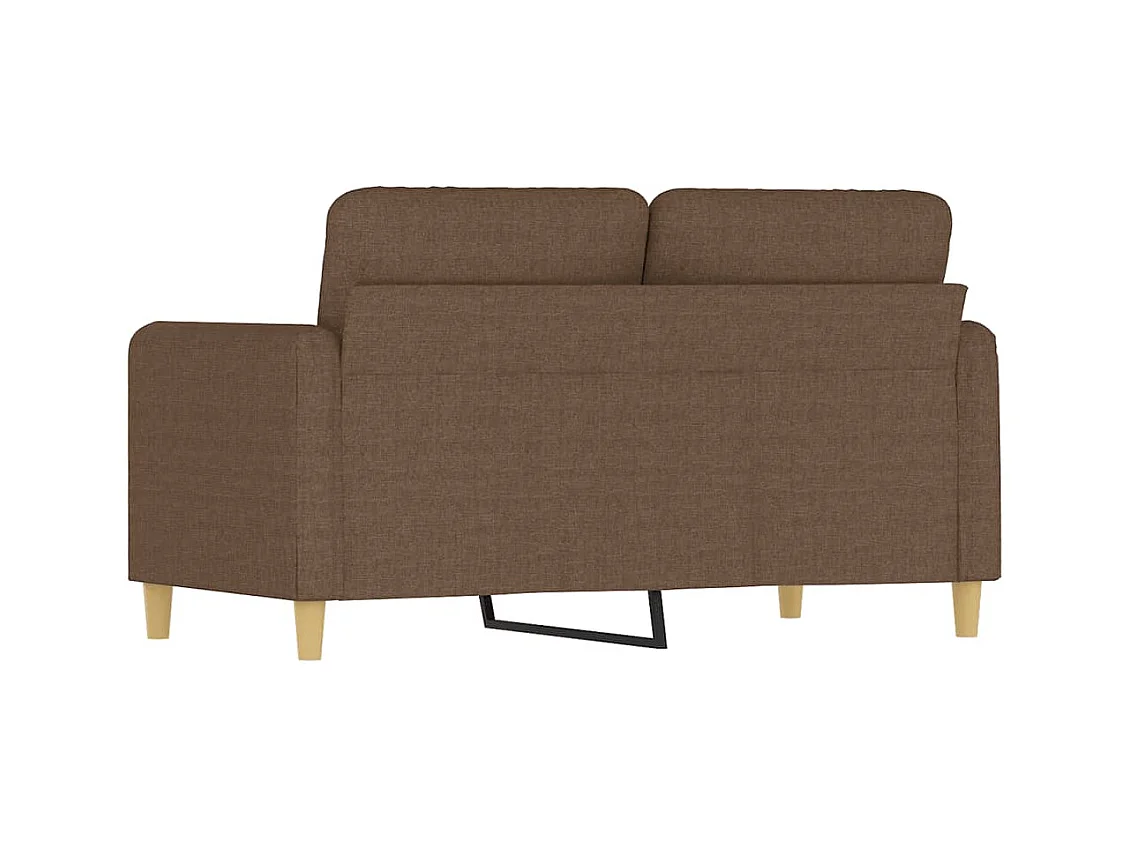 Canapé à 2 places Marron 120 cm Tissu REO73317