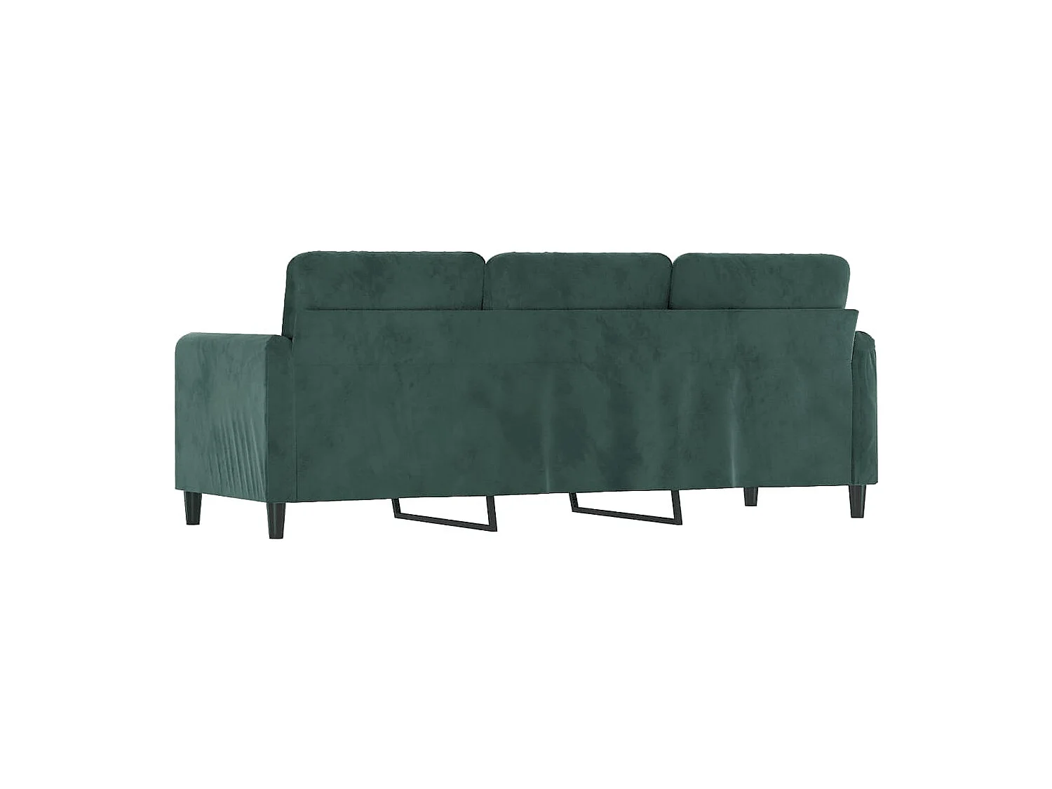Canapé à 3 places Vert foncé 180 cm Velours REO46171