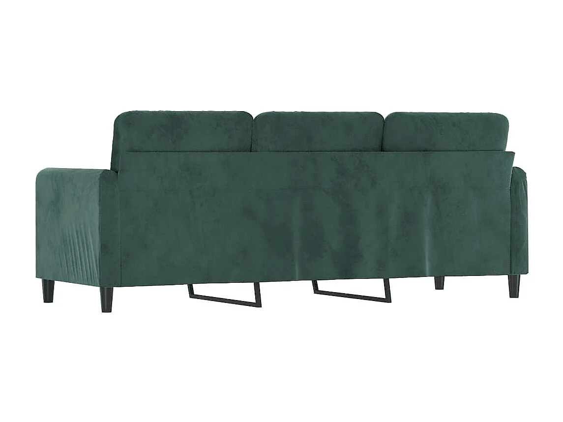 Canapé à 3 places Vert foncé 180 cm Velours REO46171