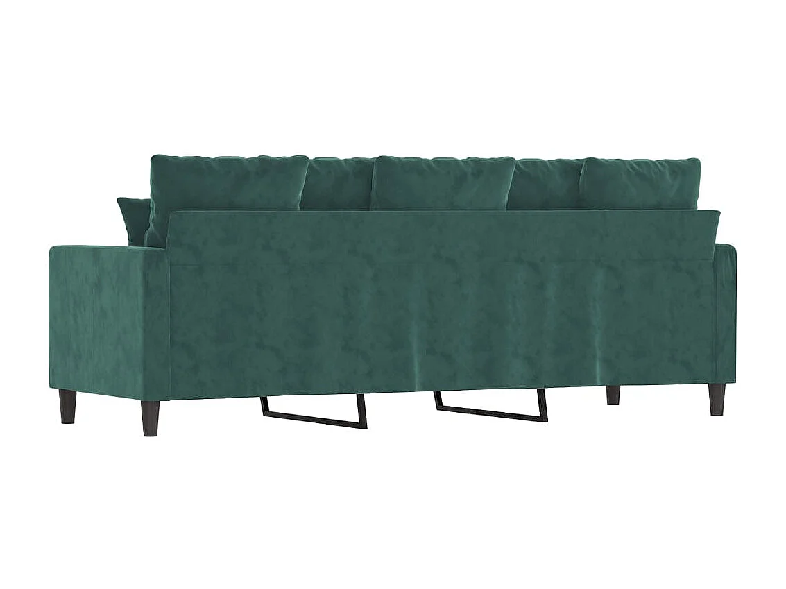 Canapé à 3 places Vert foncé 180 cm Velours REO81759