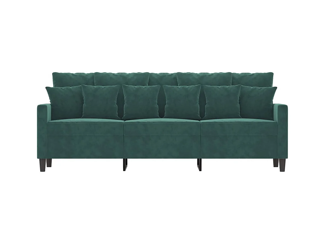 Canapé à 3 places Vert foncé 180 cm Velours REO81759