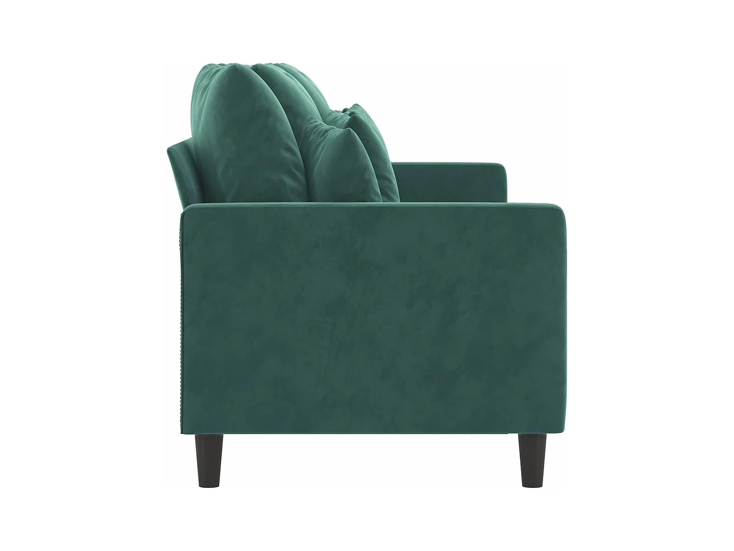 Canapé à 3 places Vert foncé 180 cm Velours REO81759