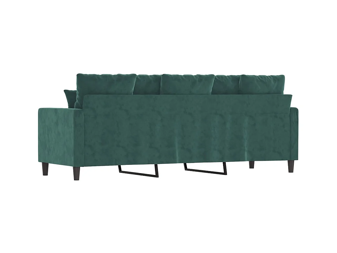Canapé à 3 places Vert foncé 180 cm Velours REO81759