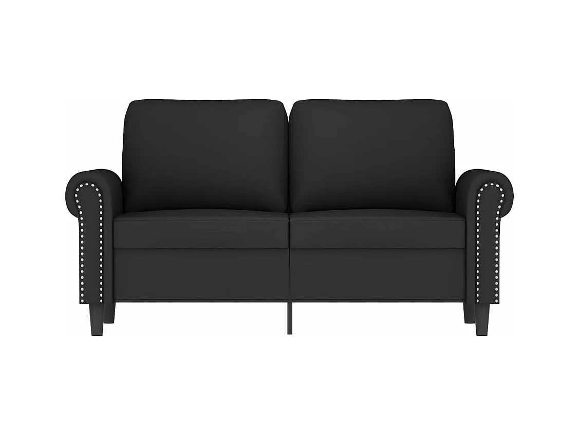 Canapé à 2 places Noir 120 cm Velours REO56893