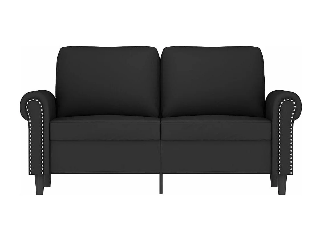 Tweezitsbank 120 cm fluweel zwart NL606059