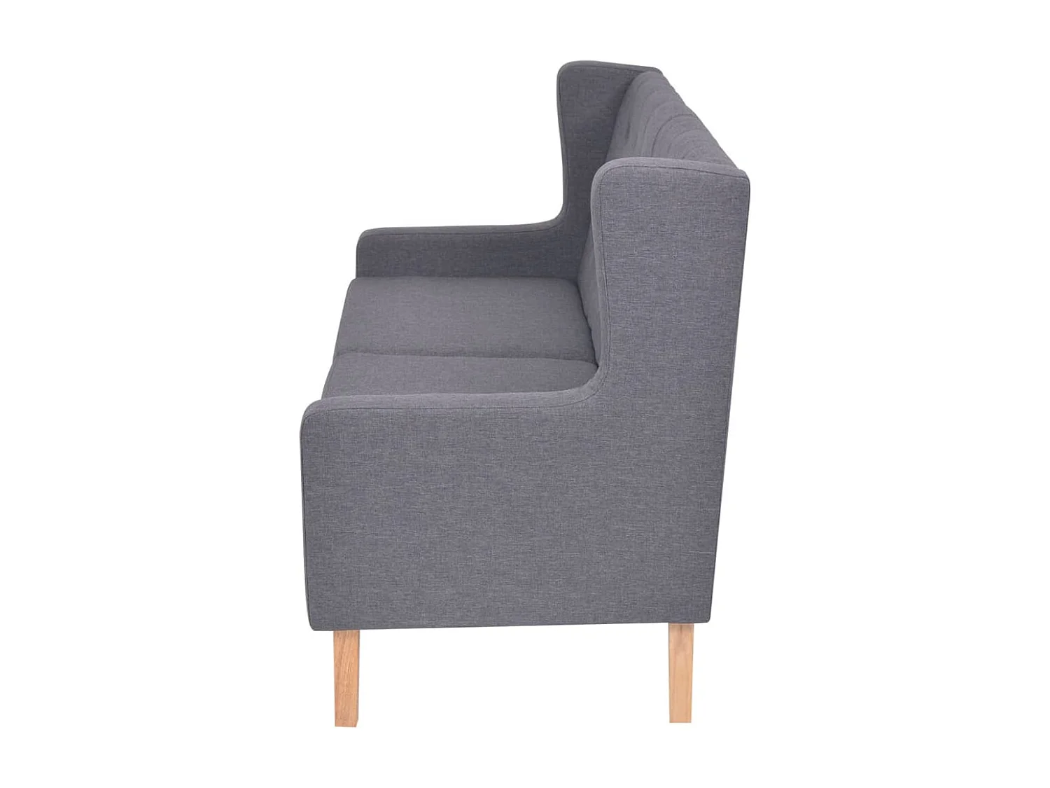 Canapé à 2 places Tissu Gris REO88401