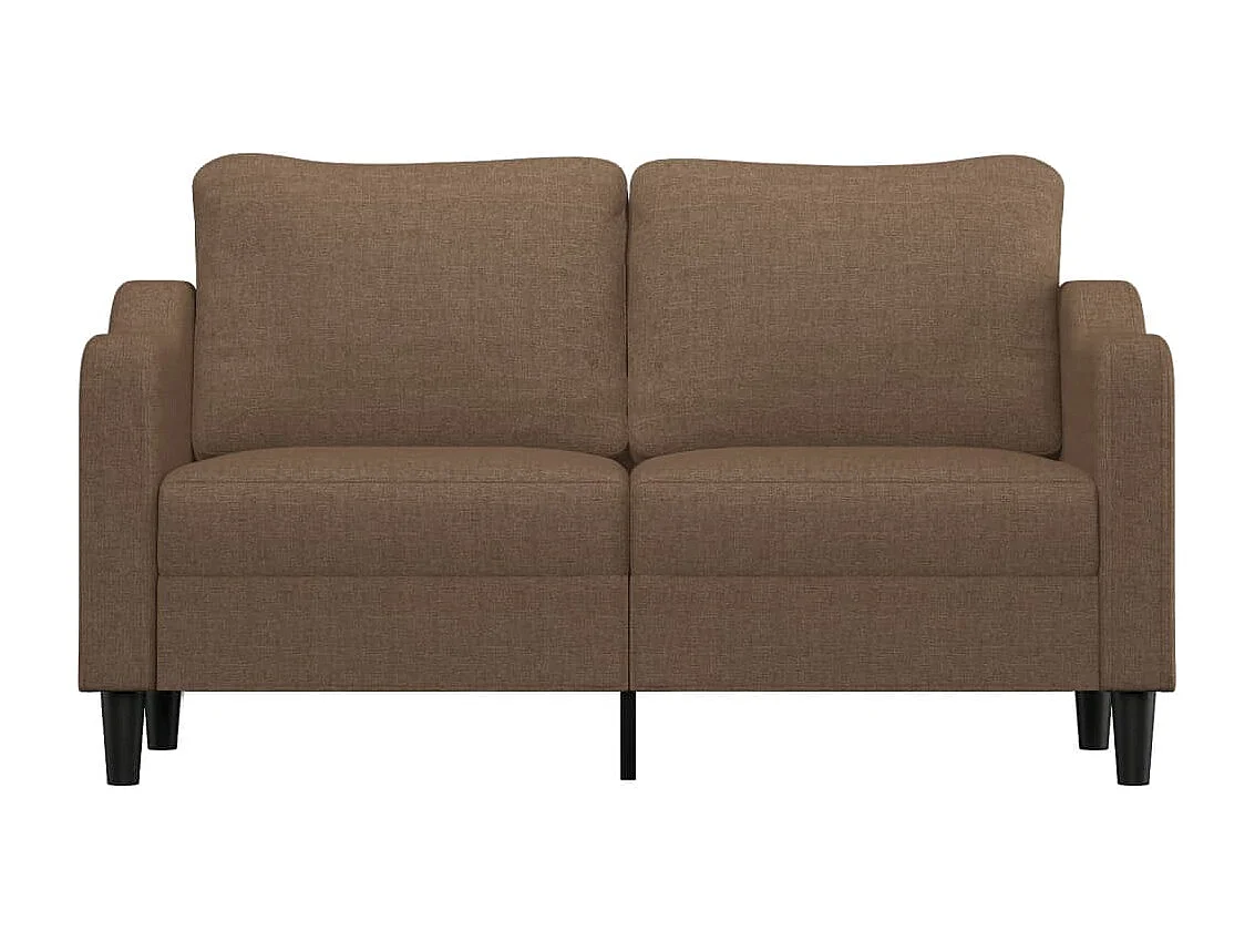 Canapé à 2 places Marron 140 cm Tissu REO20915